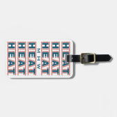 HEAT aangepaste bagagelabel (Voorkant horizontaal)