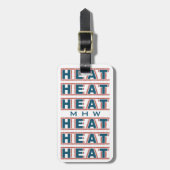 HEAT aangepaste bagagelabel (Voorkant verticaal)