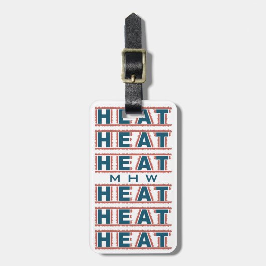 HEAT aangepaste bagagelabel (Voorkant verticaal)