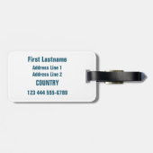 HEAT aangepaste bagagelabel (Achterkant horizontaal)