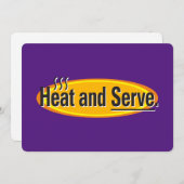 Heat and Serve Black Tekst Gfx Bedankkaart (Voorkant / Achterkant)