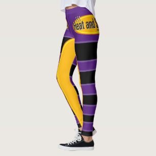 Heat and Serve Black Tekst Gfx Leggings