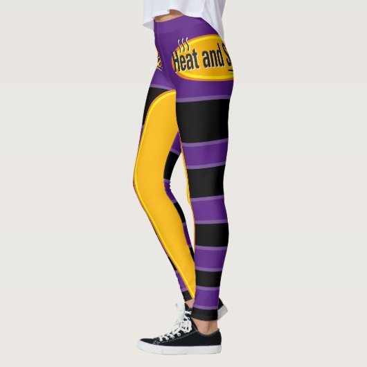 Heat and Serve Black Tekst Gfx Leggings (Links)