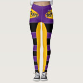 Heat and Serve Black Tekst Gfx Leggings (Voorkant)
