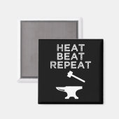 Heat Beat Herhaal Grappig smeden Magneet (Voorkant / Achterkant)