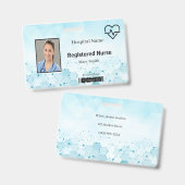 Heat Beat Lifeline Molecule Medical Foto ID Badge (Voor- en achterkant)