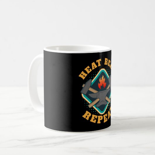 Heat Beat Repat Blacksmith Koffiemok (Voorkant links)