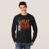 Heat Beat Repat Metalsmith Smeiend Blacksmith T-shirt (Voorkant volledig)