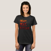 Heat Beat Repeat Blacksmith Anvil Bladesmith Forge T-shirt (Voorkant volledig)