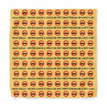 Heat doodt veiligheidsherinneringen Bandanna Face 