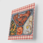 Heat en Serve! Vierkante Klok (Hoek)