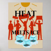 Heat Melts Ice Protest  Poster (Voorkant)