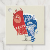 Heat Miser Hot Head & Snow Miser Mr. Cool Bedankjes Labels (Voorkant)