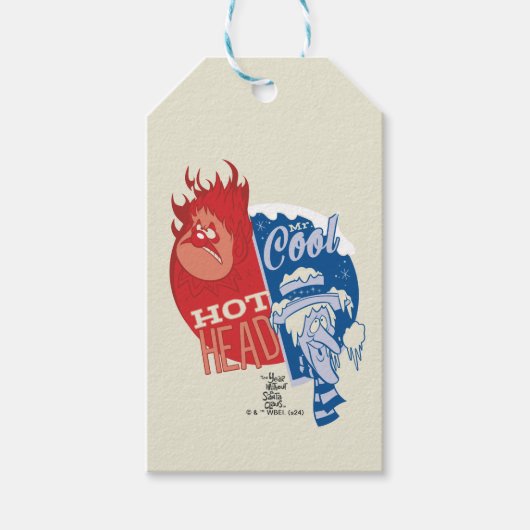 Heat Miser Hot Head & Snow Miser Mr. Cool Cadeaulabel (Voorkant)