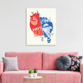 Heat Miser Hot Head & Snow Miser Mr. Cool Canvas Afdruk (Insitu (Woonkamer))
