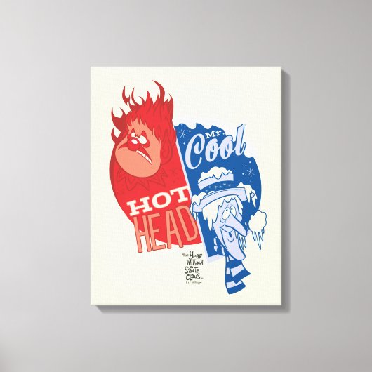 Heat Miser Hot Head & Snow Miser Mr. Cool Canvas Afdruk (Voorkant)