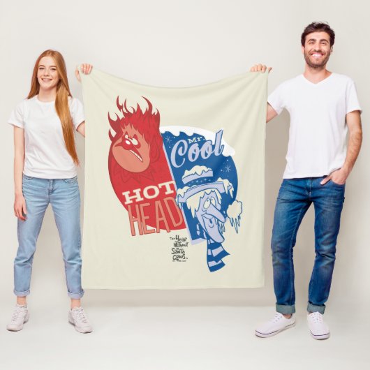 Heat Miser Hot Head & Snow Miser Mr. Cool Fleece Deken (In situ)