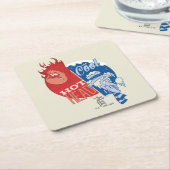 Heat Miser Hot Head & Snow Miser Mr. Cool Kartonnen Onderzetters (Schuin)