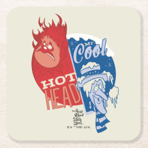 Heat Miser Hot Head & Snow Miser Mr. Cool Kartonnen Onderzetters