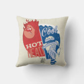 Heat Miser Hot Head & Snow Miser Mr. Cool Kussen (Achterkant)