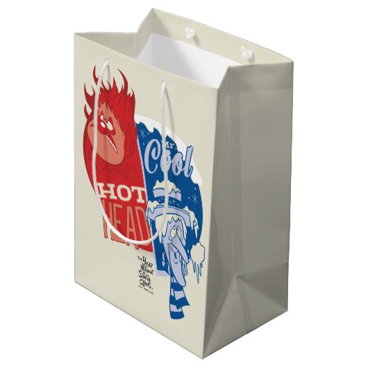 Heat Miser Hot Head & Snow Miser Mr. Cool Medium Cadeauzakje (Achterkant Gekanteld)