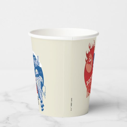 Heat Miser Hot Head & Snow Miser Mr. Cool Papieren Bekers (Rechts)