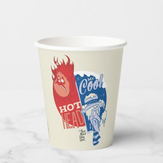Heat Miser Hot Head & Snow Miser Mr. Cool Papieren Bekers (Voorkant)