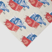 Heat Miser Hot Head & Snow Miser Mr. Cool Tissuepapier (Detail)