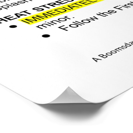 Heat Stress Illness Prevention Basics Poster (Hoek)