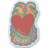 Heat the Beat: Doodles voor muziekliefhebbers Sticker (Voorkant)