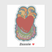 Heat the Beat: Doodles voor muziekliefhebbers Sticker (Vel)