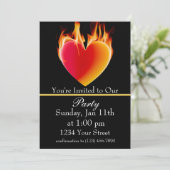 Heat Up met onze Fire Party! Kaart (Staand voorkant)