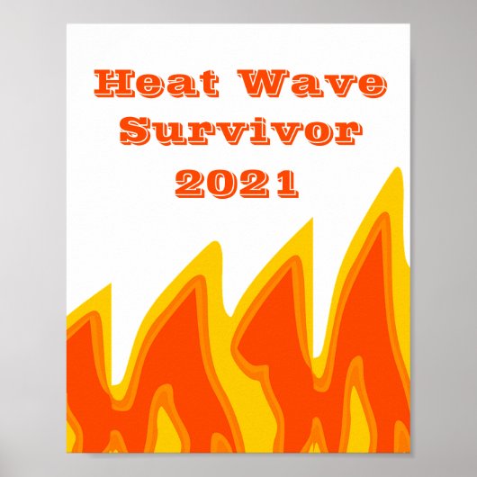 Heat Wave Survivor 2021 Poster (Voorkant)