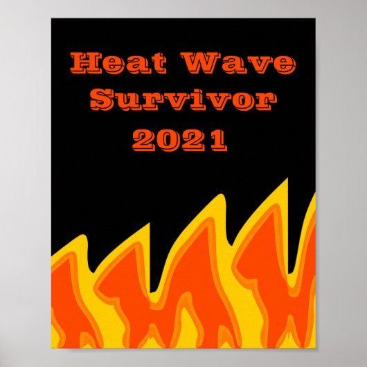 Heat Wave Survivor 2021 Poster (Voorkant)