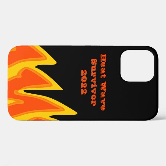 Heat Wave Survivor 2022 Hoesje-Mate iPhone Case (Achterkant (horizontaal))