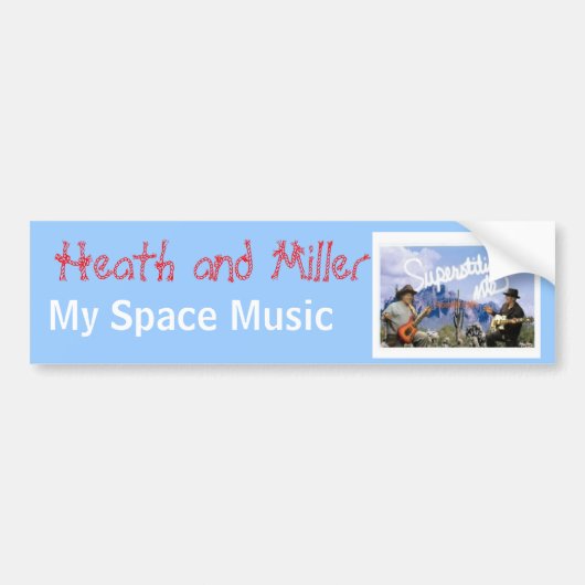 Heath and Miller Bumpersticker (Voorkant)
