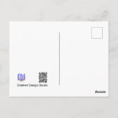 Heath and White Yellow Flowers DIY Briefkaart (Achterkant)