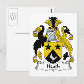 Heath Family Crest Briefkaart (Voorkant / Achterkant)
