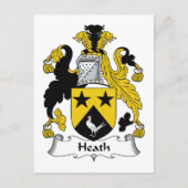 Heath Family Crest Briefkaart (Voorkant)