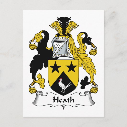 Heath Family Crest Briefkaart (Voorkant)