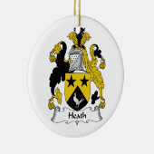 Heath Family Crest Keramisch Ornament (Rechts)
