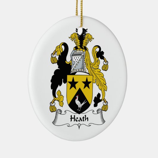 Heath Family Crest Keramisch Ornament (Rechts)
