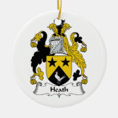 Heath Family Crest Keramisch Ornament (Voorkant)