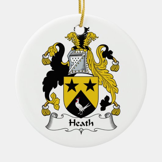 Heath Family Crest Keramisch Ornament (Voorkant)