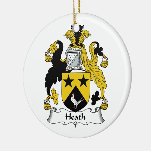 Heath Family Crest Keramisch Ornament (Links)