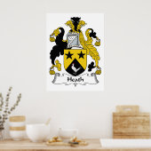 Heath Family Crest Poster (Keuken)