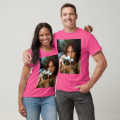 Heath Ledger met  camera witte achtergrond T-shirt (Unisex)