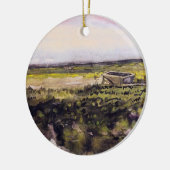Heath with a Wheelbarrow by Vincent van Gogh Keramisch Ornament (Links)