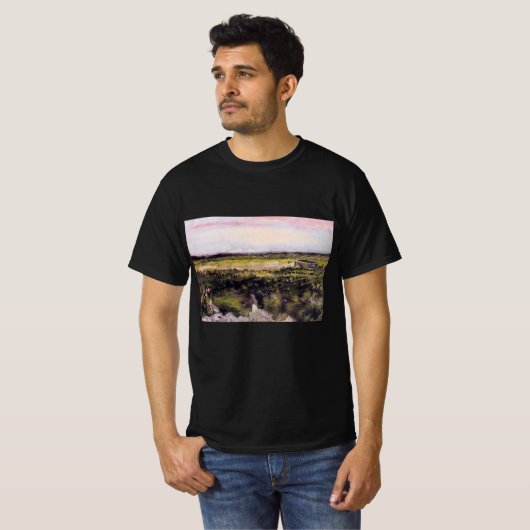 Heath with a Wheelbarrow by Vincent van Gogh T-shirt (Voorkant volledig)
