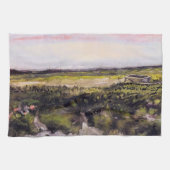 Heath with a Wheelbarrow by Vincent van Gogh Theedoek (Horizontaal)